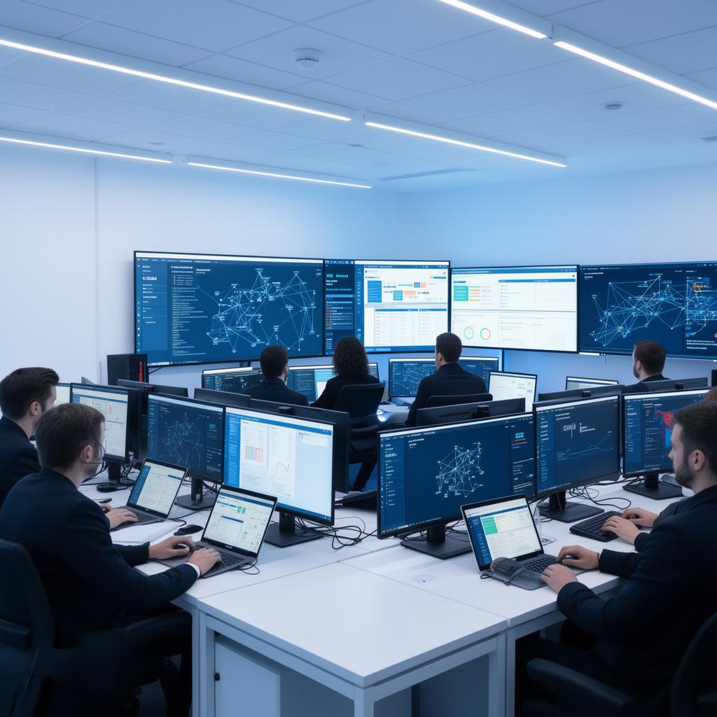 Cybersecurity training classroom